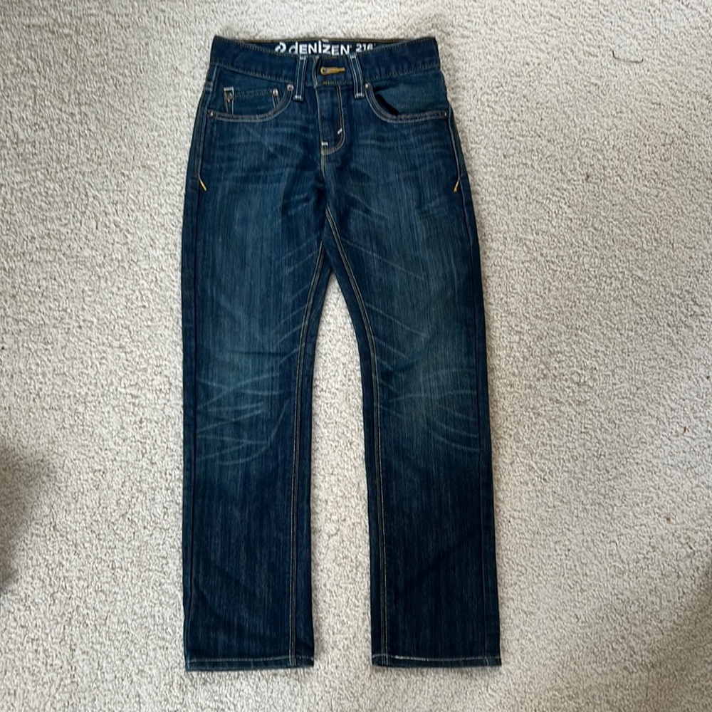 Levi Denizen 216 skinny fit, big boys size 10 regular